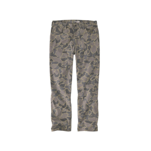 Carhartt Men's Relaxed Straight Rigby Pants Khaki Vintage Camo 32" Waist 32" Inseam