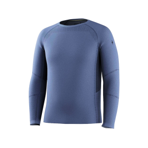 Smartwool Men's Intraknit All Season Long Sleeve Base Layer Shirt Nightfall Blue Large