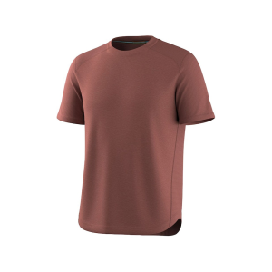 Smartwool Men's Active Mesh Short Sleeve Crew Neck T Shirt Burnt Sienna Heather XL