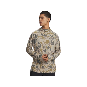 Under Armour Men's Fish Elite Printed Hoodie City Khaki/Anthracite Medium