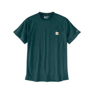 Carhartt Men's Force Relaxed Fit Pocket Short Sleeve T Shirt Greenstone XL Tall