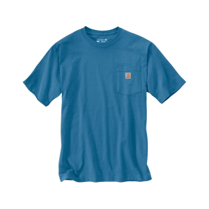 Carhartt Men's K87 Loose Fit Heavyweight Short Sleeve T Shirt Horizon Blue 4XL