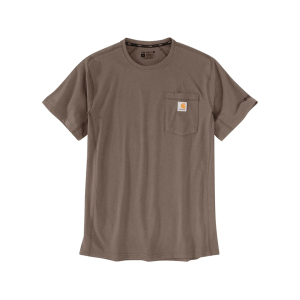 Carhartt Men's Force Relaxed Fit Pocket Short Sleeve T Shirt Sepia 2XL