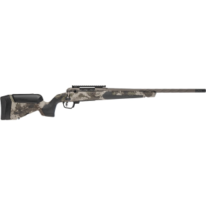 Savage Arms 110 Core Hunter Pro Bolt Action Rifle 25 Creedmoor Left Hand 24" Fluted Gun Metal Gray Threaded Barrel Gun Metal Gray Frame Woodland Adjustable Stock