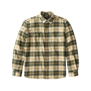 Carhartt Men's Rugged Flex Relaxed Fit Midweight Flannel Shirt Forestry Green 2XL