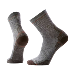 Smartwool Men's Hike Light Cushion Mid Crew Socks Ash-Charcoal Medium