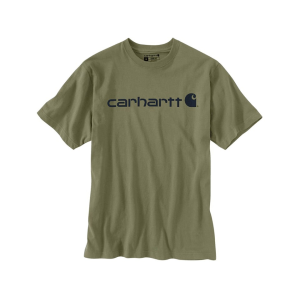 Carhartt Men's Loose Fit Heavyweight Logo Graphic Short Sleeve T Shirt Dusty Olive 2XL Tall