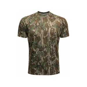 MidwayUSA Men's Ambush Short Sleeve T Shirt Mossy Oak Greenleaf XL