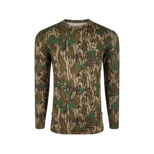 Ol' Tom Men's Performance Long Sleeve Crew Neck Shirt Mossy Oak Greenleaf 2XL