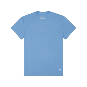 Burlebo Men's Go To Short Sleeve Crew Neck T Shirt Steel Blue Medium