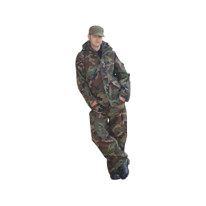 Mil-Tec Men's Triliam Rain Jacket Woodland Camo XL
