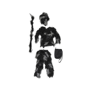 Mil-Tec Men's FR 4 PC Ghillie Suit Night Camo Medium/Large