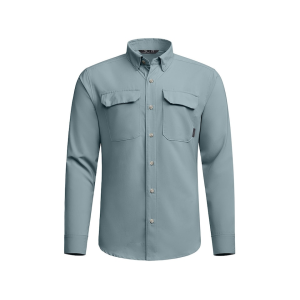 Sitka Gear Men's Rossby Long Sleeve Shirt Gravel Blue Large