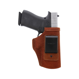 Galco Stow-N-Go IWB Holster Right Hand Glock 48, Smith & Wesson Equalizer Optics Ready Leather Natural - Galco