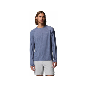 Columbia Men's PFG Uncharted II Long Sleeve Crew Neck Shirt Nocturnal Large