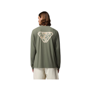 Columbia Men's PFG Solar Stream II Graphic Long Sleeve Crew Neck Shirt Cypress Large