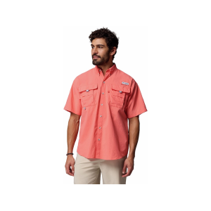 Columbia Men's Bahama II Short Sleeve Shirt Melonade Large