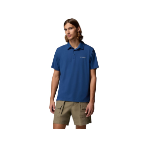 Columbia Men's PFG Solar Stream II Short Sleeve Polo Carbon 2XL