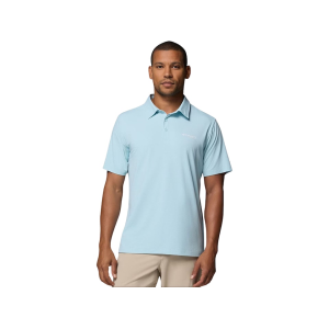 Columbia Men's PFG Solar Stream II Short Sleeve Polo Marine Light XL