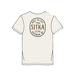 Sitka Gear Men's Built To Last Short Sleeve Crew Neck T Shirt Ivory Medium