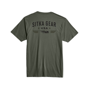 Sitka Gear Men's Wingman Short Sleeve Crew Neck T Shirt Cypress Green XL