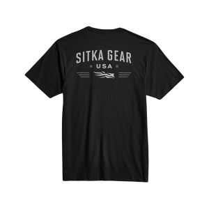 Sitka Gear Men's Wingman Short Sleeve Crew Neck T Shirt Sitka Black Medium