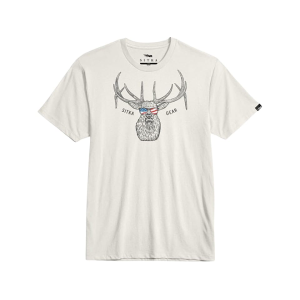 Sitka Gear Men's American Elk Short Sleeve Crew Neck T Shirt Ivory XL