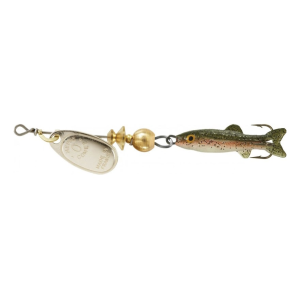Mepps Comet Mino Inline Spinner 1 1/4" with Rainbow Trout Mino Silver Blade 1/9 oz