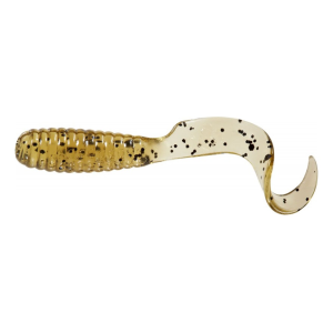 Mister Twister Teenie Curly Tail 2" Grub Pumpkin Pepper 20PK