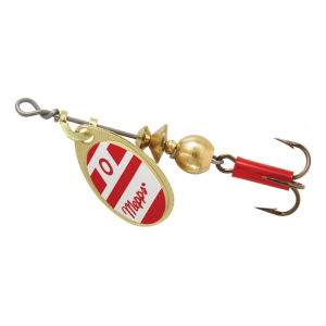 Mepps Aglia Plain Inline Spinner Gold/Red/White 1/12 oz