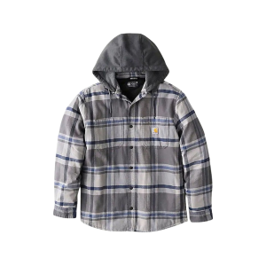 Carhartt Men's Rugged Flex Relaxed Fit Flannel Shirt Jacket Gravel 3XL