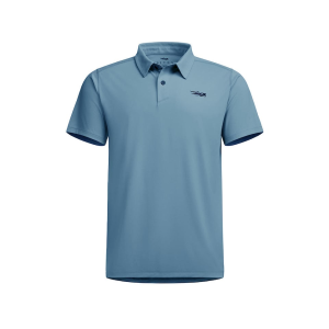 Sitka Gear Men's Tech Short Sleeve Polo Surf Blue 2XL