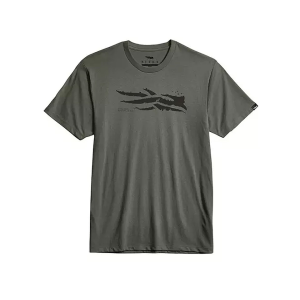 Sitka Gear Men's Wild Icon Short Sleeve Crew Neck T Shirt Cypress Green Medium - Sitka Gear