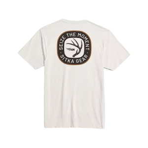 Sitka Gear Men's Seize Short Sleeve Crew Neck T Shirt Ivory Large - Sitka Gear