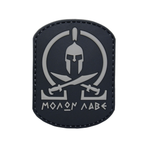 5ive Star Gear Molon Labe PVC Morale Patch Black 3" x 2"