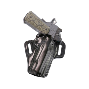 Galco Concealable 2.0 OWB Holster Ambidextrous Kimber 1911 5" with Rail, Smith & Wesson 1911 with Rail, Springfield Operator 1911 with Short Rail Leather Black