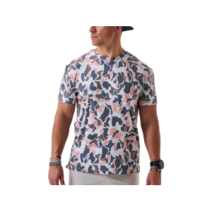 Burlebo Men's Go To Short Sleeve Crew Neck T Shirt Vintage Camo 2XL