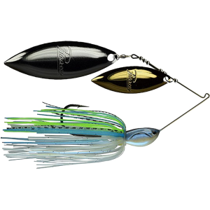 Picasso Inviz-R-Wire Double Willow Spinnerbait 3/8oz Big Sexy Gold/Nickel