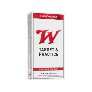 Winchester White Box USA 45 ACP Ammo 185 Grain Full Metal Jacket Case of 500 (10 Boxes of 50) - Winchester
