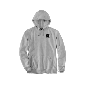 Carhartt Men's Force Relaxed Fit Lightweight Logo Hoodie Asphalt Heather XL