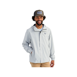 Huk Men's Storm 2.0 Rain Jacket Harbor Mist Large