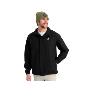 Huk Men's Storm 2.0 Rain Jacket Black Large