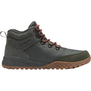 Columbia Men's Fairbanks Mid Waterproof Hiking Boots Suede/Textile Gravel/Dark Moss 10.5 D