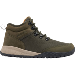 Columbia Men's Fairbanks Mid Waterproof Hiking Boots Suede/Textile Deep Olive/Desert Sun 9.5 D