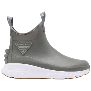 Columbia Men's Dry Tortugas Deck Boots Rubber Charcoal/White 12 D