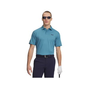 Under Armour Men's Matchplay Short Sleeve Polo Boundless Blue/Midnight Navy XL