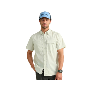 Huk Men's Icon Short Sleeve Shirt Pale Algae XL