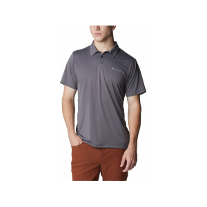 Columbia Men's Hike Short Sleeve Polo City Gray XL