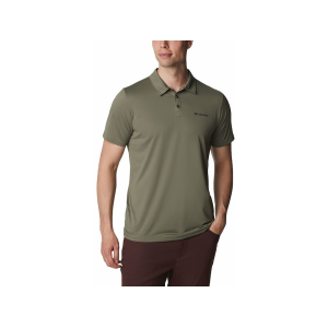 Columbia Men's Hike Short Sleeve Polo Stone Green 2XL