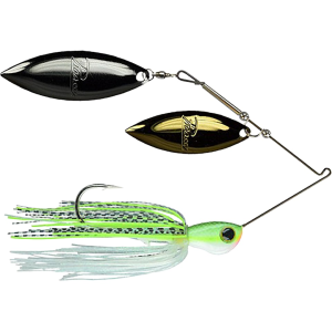 Picasso Titanium HP Double Willow Spinnerbait 1/2oz Chartreuse Gizzard Shad Gold/Nickel